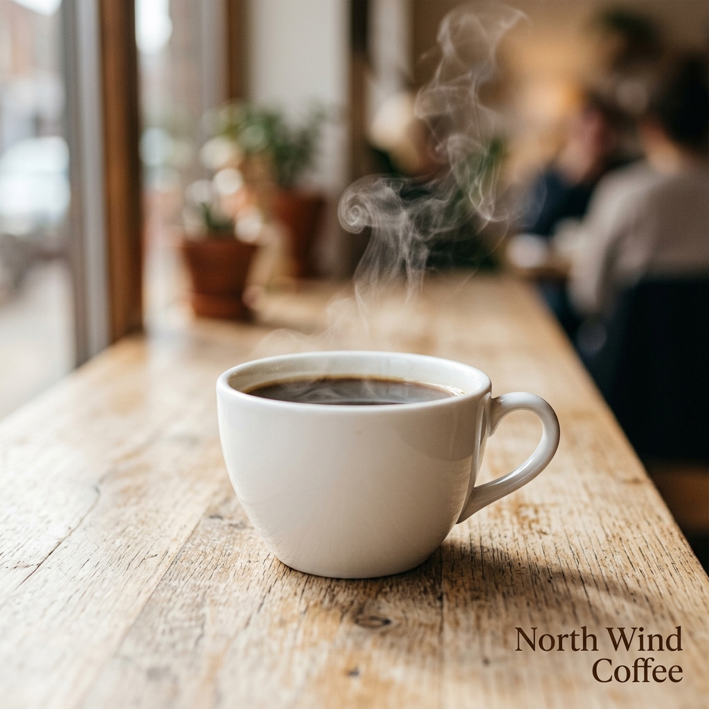 One isolated square Instagram post for a coffee brand generated as a single standalone image